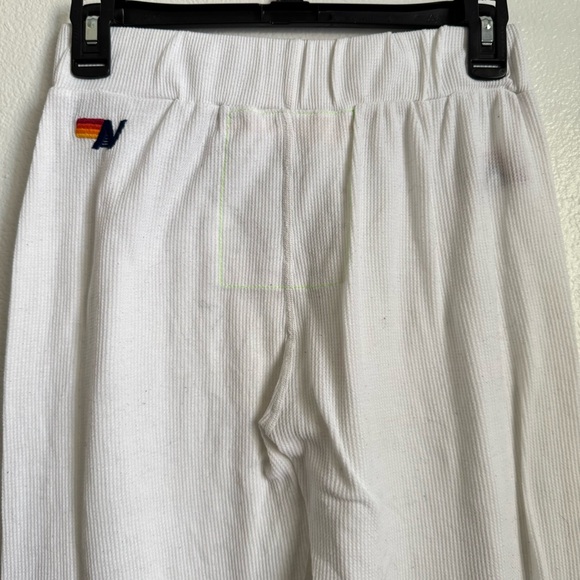 Aviator Nation Rainbow Waffle Knit Jogger Pants - Picture 4 of 9